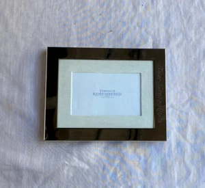 Vintage Things Remembered Silver Tone 3.5x 5.5" or 6x 8" Picture Frame - New! - Picture 1 of 4