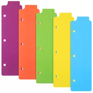 5Pcs Book Markers Household Loose-leaf Page Markers Office Study Daily Notebook - Picture 1 of 11