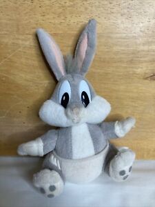 Vintage Looney Tunes Loveables Baby Bugs Bunny 8  Plush Dakin 1994