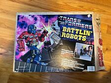 VERY RARE 1985 Transformers Battlin Robots Figures Rock Em Sock, original box