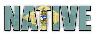 Delaware Native Flagge Aufkleber Flagge Decals Sticker - Bild 1 von 4