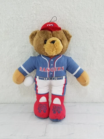 Texas Rangers Vintage NFL MLB 1998 Good Stuff Bear Plush Stuffed Animal Cover