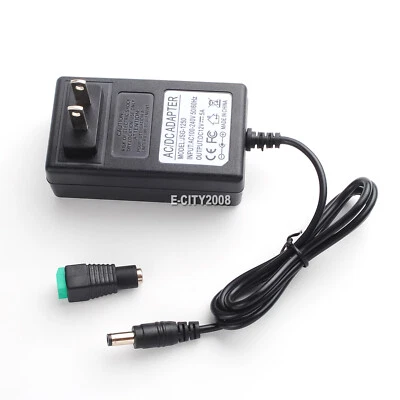 12V 5A 5 AMP 60W DC Power Supply Adapter Transformer LED Strip CCTV PC 5050 USA - Image 1 of 4