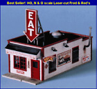 Blair Line 190 HO Fred & Red's Cafe - Laser cut wood kit           MODELRRSUPPLY