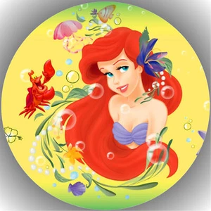 Tortenaufleger Tortenbild Fondant - Oblate Arielle die Meerjungfrau  P6 - Bild 1 von 1