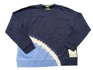 NEW Scotch & Soda Mens Placed Tie Dyed Sweatshirt Blue Size X-Large XL NWT - Picture 1 of 3