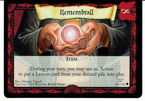 Harry Potter CCG PROMO-KARTE 101/116 REMEMBERALL - Bild 1 von 1
