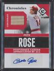 2017 Panini Chronicles PETE ROSE Game Used Bat Relic Auto /49 Reds JE11