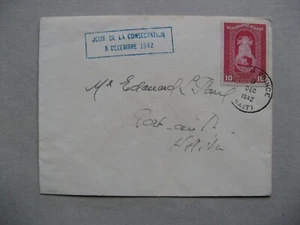 HAITI, cover FDC 1942, Madonna map, 10c - Picture 1 of 1