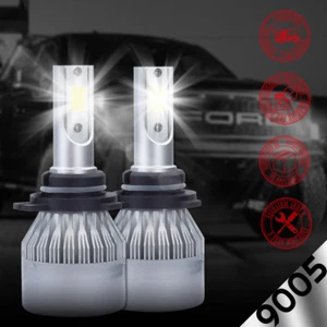 9005 HB3 6000K 388W 38800LM LED High Beam Headlight Kit White Bulbs Pair - Foto 1 di 12