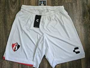 NWT Charly Atlas Training Futbol Soccer Shorts White/Black/Red Mens Size XL - Picture 1 of 3
