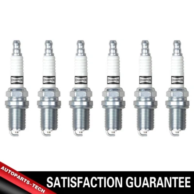 Vela de ignição Champion Copper Plus 6 peças para 1993-1997 Chrysler Concorde V6 3.5L FWD - Imagem 1 de 3