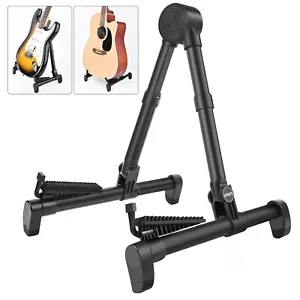 Foldable A-Frame Guitar Stand Portable Guitar Floor Stand Non-slip Silicone  - Picture 1 of 11