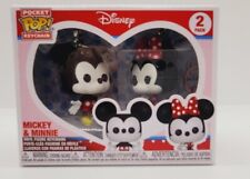 FUNKO Pocket Pop! DISNEY Mickey & Minnie Vinyl Figure Keychain 2-Pack