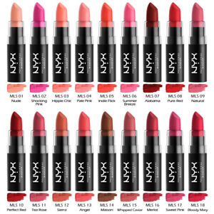 1 NYX Matte Lipstick - Silky Matte Finish "Pick Your 1 Color" Joy's cosmetics