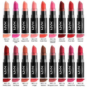 1 NYX Matte Lipstick - Silky Matte Finish "Pick Your 1 Color" *Joy's cosmetics* - Picture 1 of 52