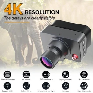 Dispositivo de visión nocturna con zoom digital NV99Y 4K HD 4X con pantalla TFT de 3 pulgadas te12 - Imagen 1 de 5