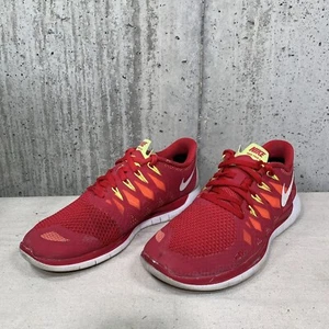 Nike Free 5.0 Women's Size 9 Running Shoes Legion Red White 642199-601 - Picture 1 of 11