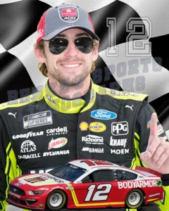 Nascar Lithographie Druck von Ryan Blaney 2021 - Bild 1 von 1