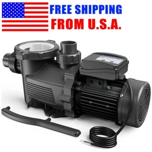 Swimming Pool Pump 3 HP 168 GPM w/ Strainer Filter Pump In/Above Ground Pool - Picture 1 of 13