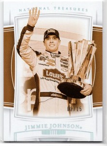 2020 NASCAR National Treasures Racing Jimmie Johnson Sepia Silver 97 Silver /15