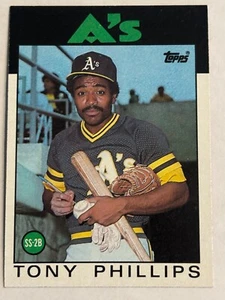1986 Topps #29 Tony Phillips Oakland Athletics - Picture 1 of 2