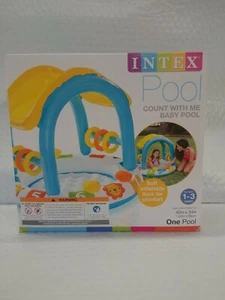 Anillos de juego Intex Count With Me bebé sombra de piscina piso inflado chirridos - Imagen 1 de 6