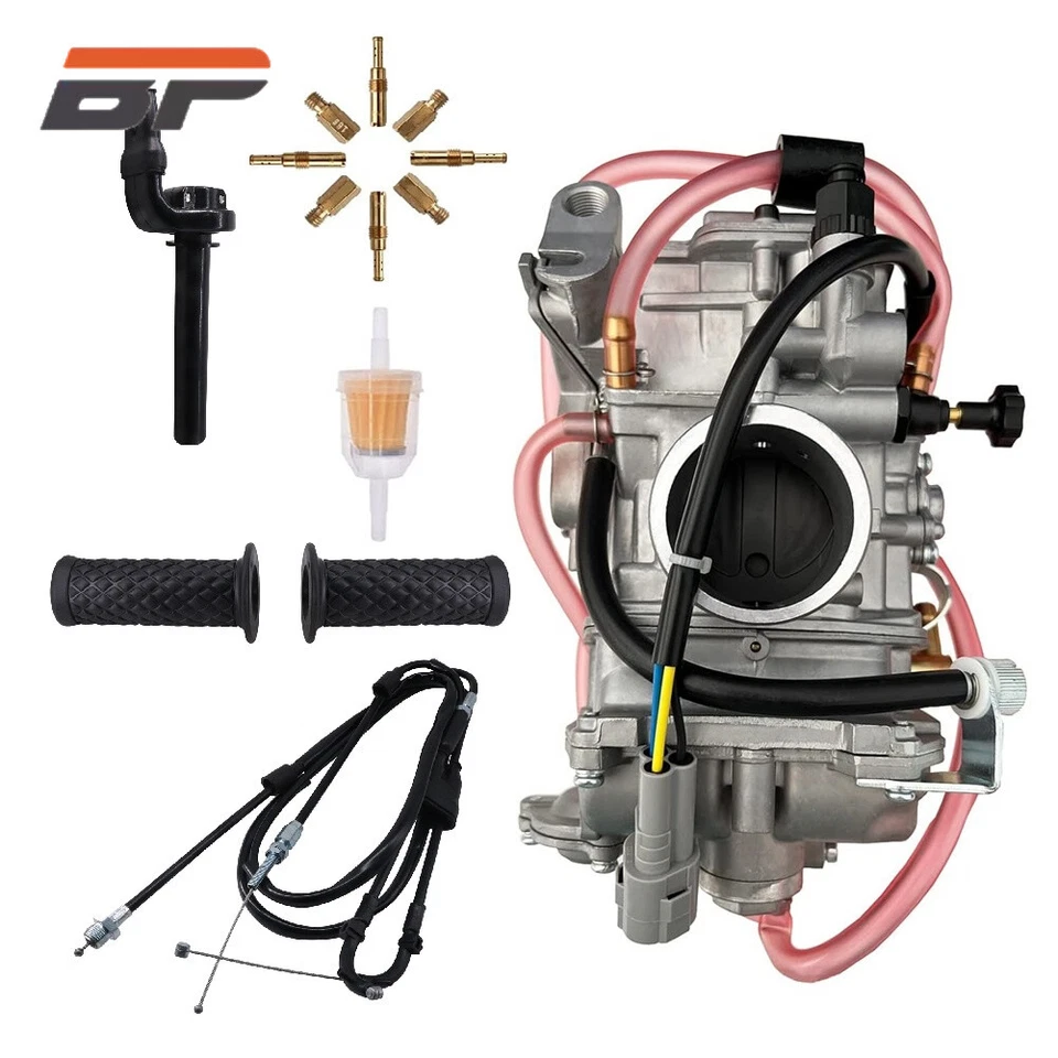 Carburador para KTM 505SXF XCF 2007 Yamaha YFZ450 con cable de acelerador/empuñaduras Foto 1 de 4