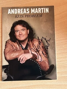Tarjeta de autógrafo Andreas Martin original firmada #S17190 - Imagen 1 de 1
