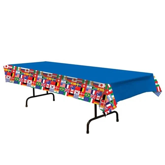 Beistle 57946 International Flag Tablecover Pack of 12 - Image 1 of 1