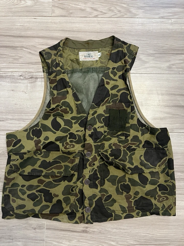 VTG Redhead Camo Duck Hunting Vest Men’s Medium - Image 1 of 4