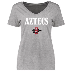 Women's Ash San Diego State Aztecs Proud Mascot T-Shirt - Picture 1 of 2