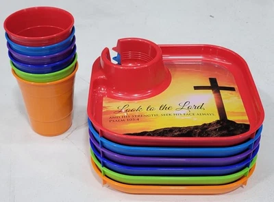 Квадратные тарелки и чашки на основе веры Great Plate (упаковка из 6 предметов) - Изображение 1 из 2