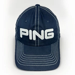 PING i15 G15 Golf Hat, Club Series Mr. Ping Adjustable 100% Cotton Navy Blue Cap - Picture 1 of 12