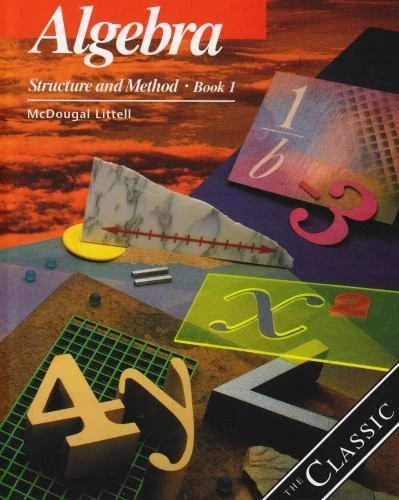 ALGEBRA: STRUCTURE AND METHOD BOOK 1 By Mcdougal Littel - Hardcover - Image 1 of 1