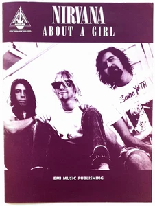 Nirvana - About A Girl 1989 Original Australian Sheet Music Guitar Tab- Rare! - Picture 1 of 1