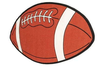 715 Football Shape Kids Play Area Rug for Playroom | Bathroom & Kindergarten ... - Image 1 of 4