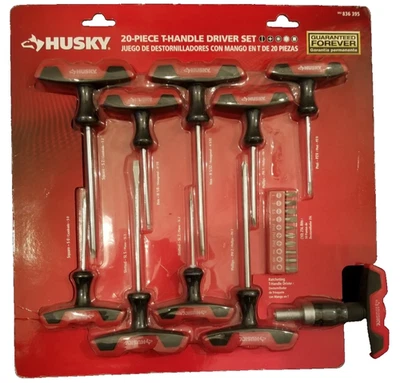 New Sealed HUSKY 20-Piece T-Handle Driver Set 836-395 - Image 1 of 4