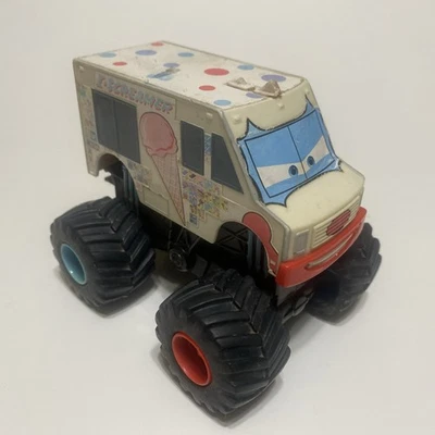 Disney Pixar Cars Car Toons Deluxe Monster Truck I-Screamer Plastic 1:55 2013 - Image 1 of 4