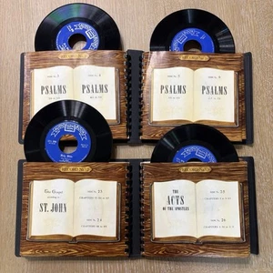 Holy Bible OLD & NEW TESTAMENT on Vintage Vinyl Records Audio Books MISSING ONE - Picture 1 of 7