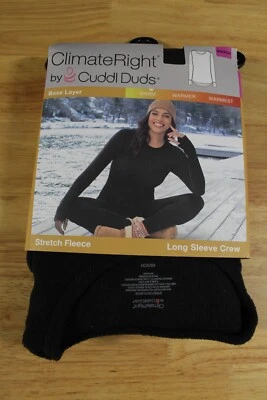 Top ClimateRight by Cuddl Duds polar para mujer - negro - XS - NUEVO Foto 1 de 3
