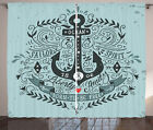 Navy Curtains Vintage and Anchor
