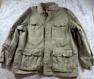 Duluth Trading Military Field Jacket Mens XL Olive Green Drab Ripstop Full Zip - Picture 1 of 7