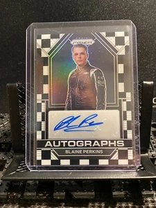 Blaine Perkins (RC) 2023 Prizm Scripts Checkered Flag Prizm # 47/50 - Auto - Bild 1 von 2