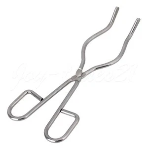 Pinze per crogiolo lunghezza 8" pinze per piatti manico in acciaio inox - Foto 1 di 6
