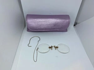 Antique Doctors Physicians PINCE NEZ Eyeglasses Pinch Nose Glasses - Picture 1 of 6