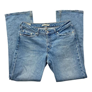 Levis Jeans Hose Low Pitch Bootcut Damen W30 L31 Blau Stretch Helle Waschung - Bild 1 von 13
