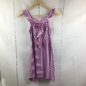 Naartjie Kids Girl’s Purple Floral Asymmetrical Sleeveless Dress Sz. XXXL(9) - Picture 1 of 10