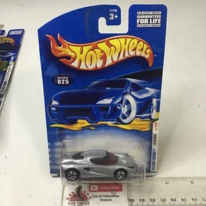 2001 HOT WHEELS FIRST EDITIONS #025 SI,VER LOTUS M250 SPORTS CAR 1/64 MIP CHINA - Picture 1 of 4