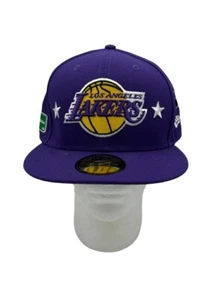 Cappello aderente New Era Los Angeles Lakers City Transit Lowrider 59FIFTY taglia 7 5/8 - Foto 1 di 5